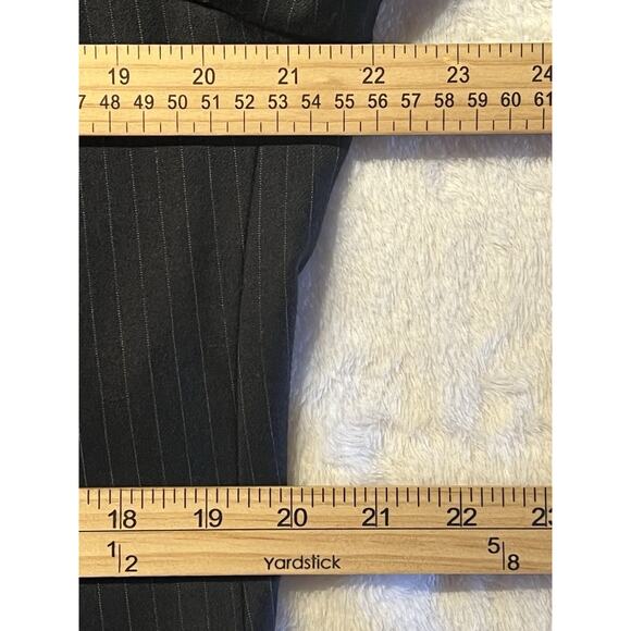 Vintage Steeplechase 42L 34x31 Dark Blue Stripe Flannel Finish Unstructured Suit - Picture 12 of 16